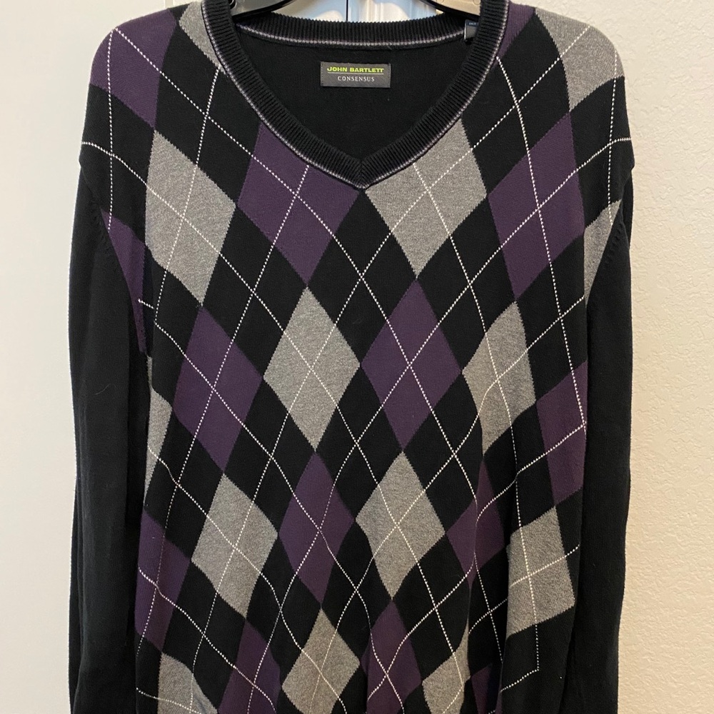 John Bartlett Consensus - Men’s L Sweater, argyle